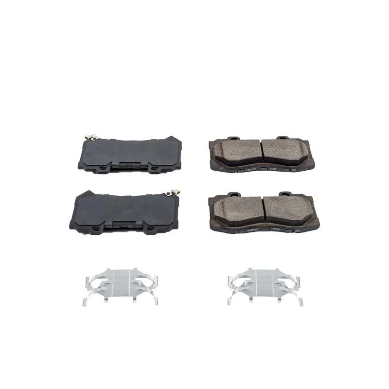 17-1802 – POWERSTOP Brake Pad, FMSI Number D1802 Ceramic Brake Pads Set Of 4 With Premium Stainless Steel Hardware